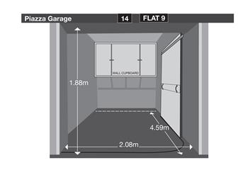 Underground secure parking for one vehicle, more suited to a smaller car, is available at 9 Piazza.