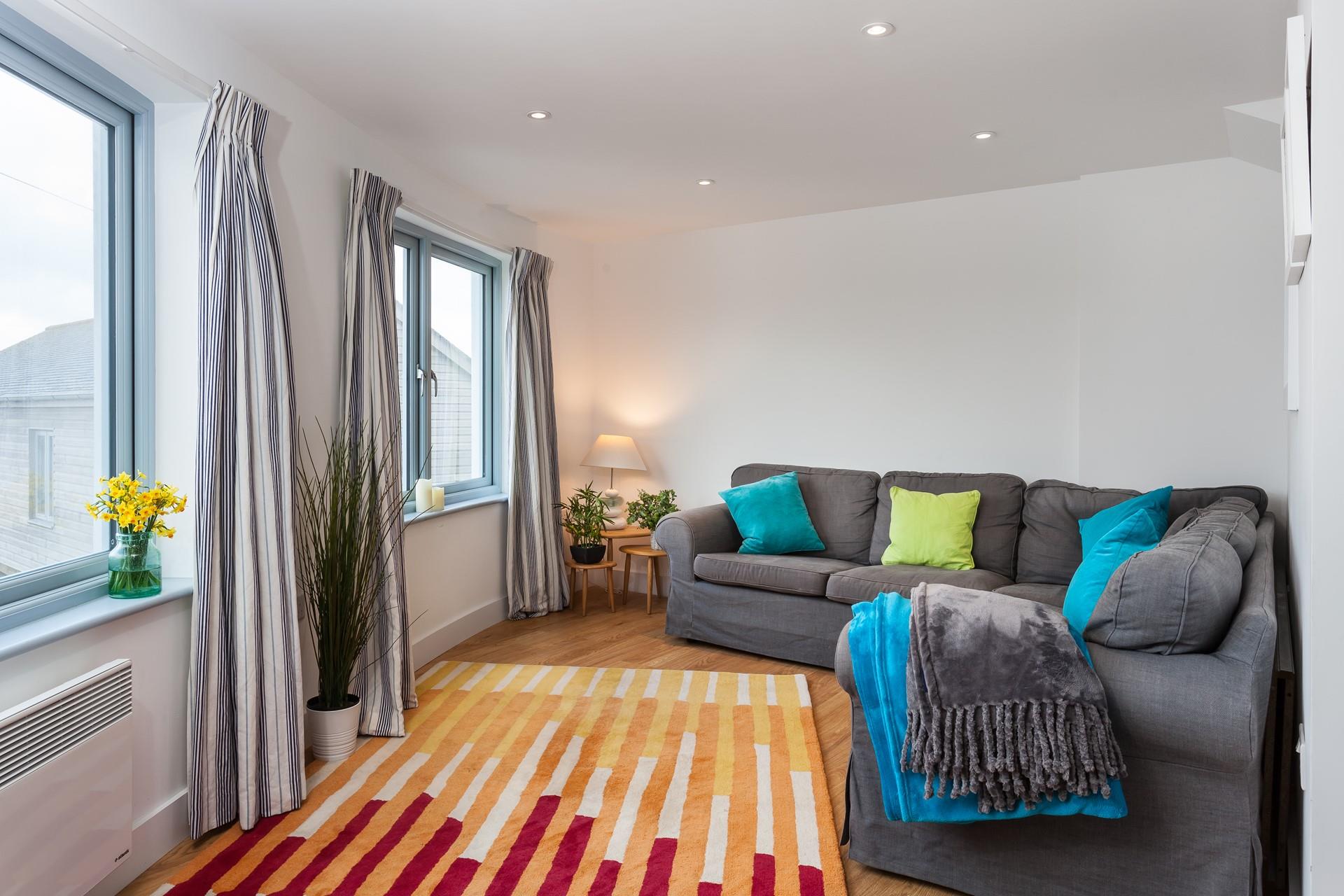 Enjoy the fabulous views whilst relaxing on the comfortable L-shaped sofa.