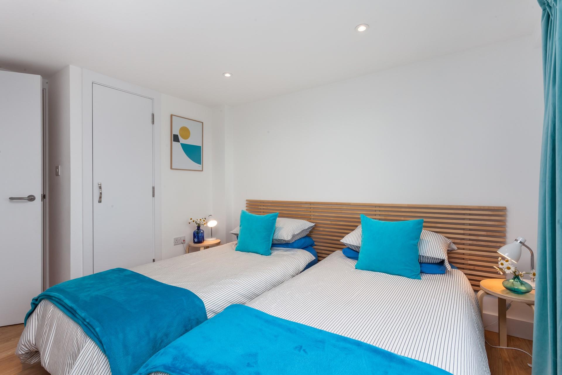 Cosy into bed after an evening spent on the beach watching the sun come down.