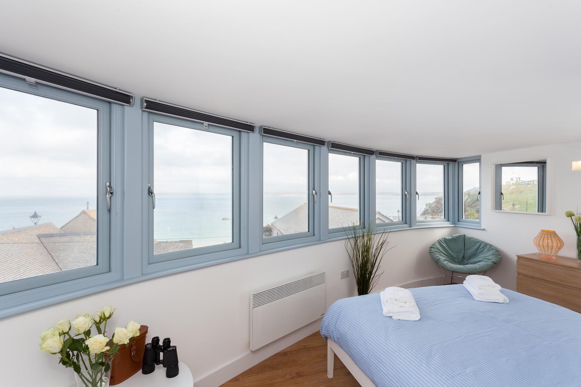 The master bedroom offers simply stunning views. 