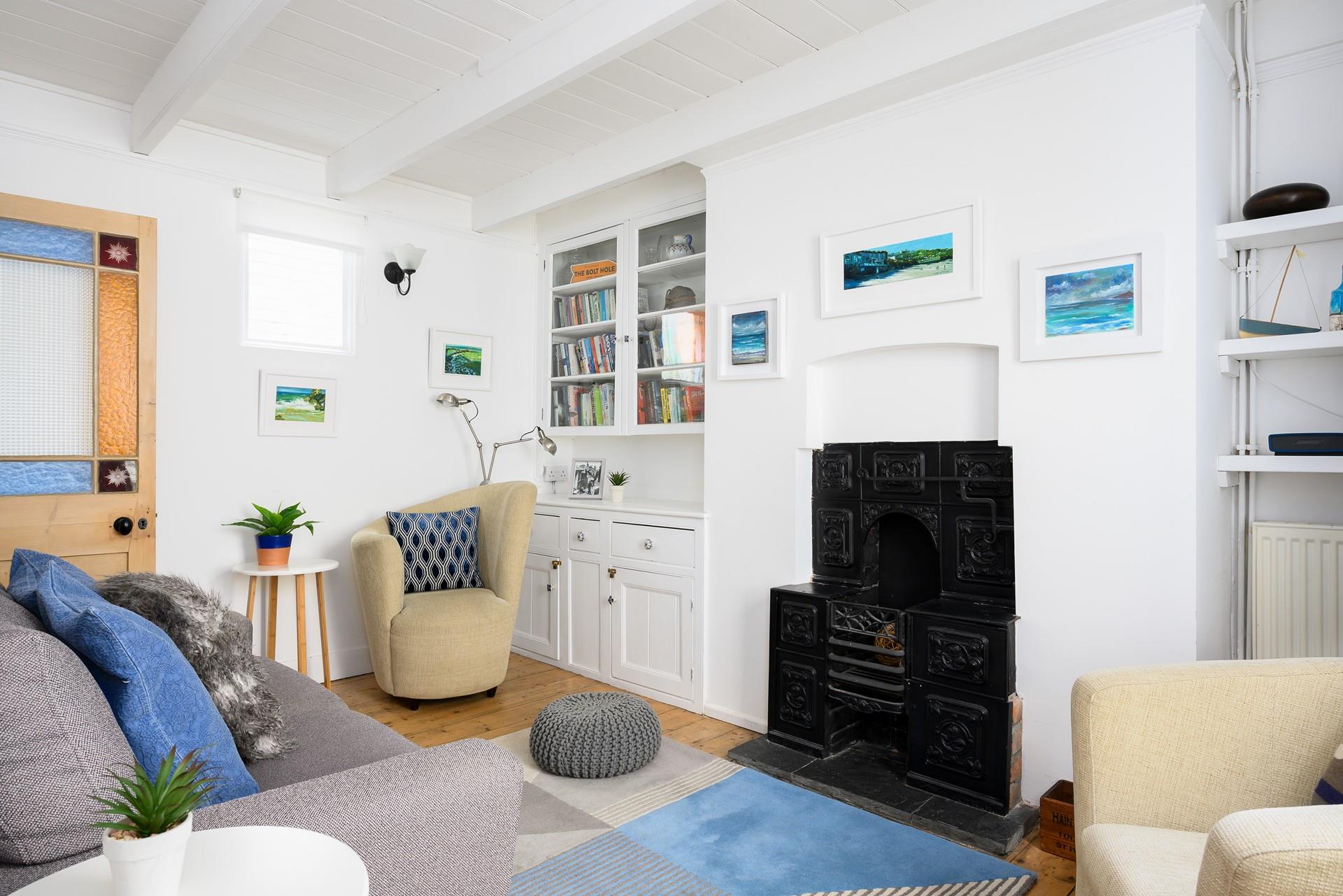 Cosy up in the sitting room after spending the day exploring the delights of St Ives.