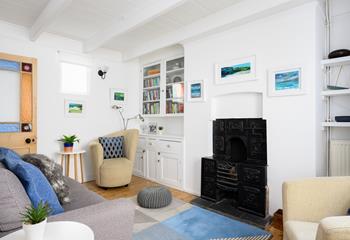 Cosy up in the sitting room after spending the day exploring the delights of St Ives.