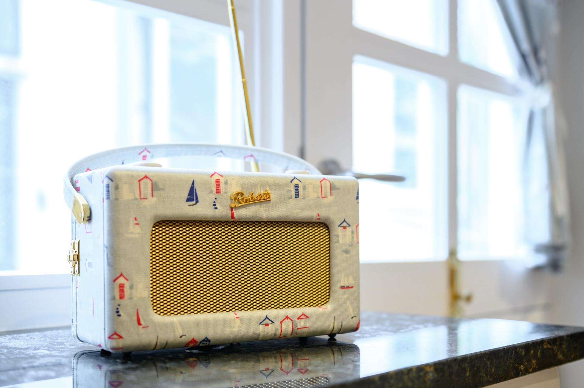 Tune in to your favourite radio station while you cook up a delicious breakfast.