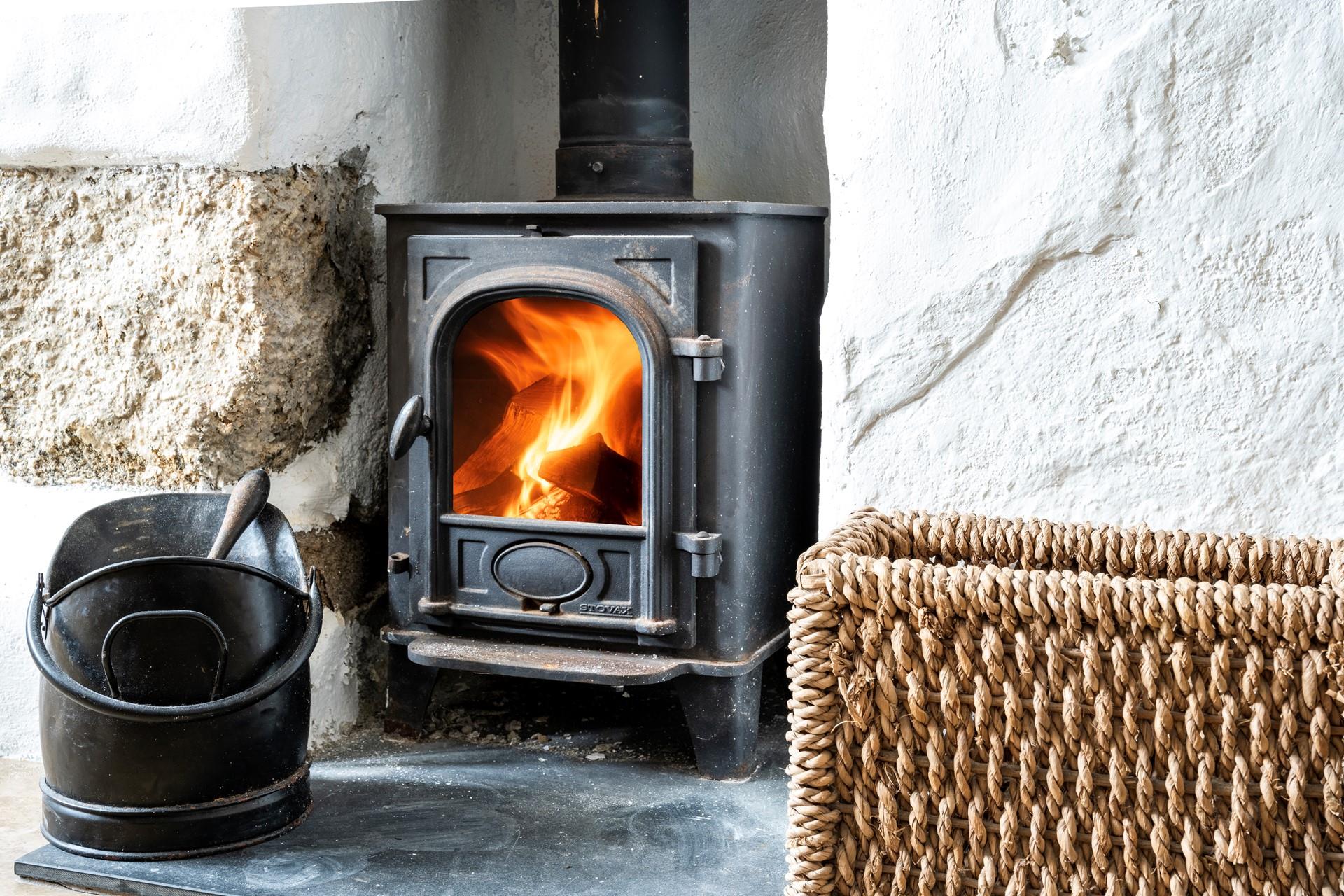 Listen to the crackle of the woodburner on a cosy winter's evening.