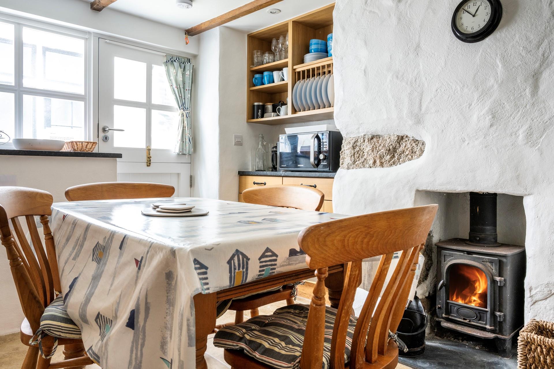 Light the woodburner while you rustle up a tasty feast for everyone to enjoy.