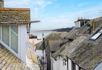 Views of the quirky St Ives rooftops with a glimpse of the golden sandy beaches a stone's throw from your front door.