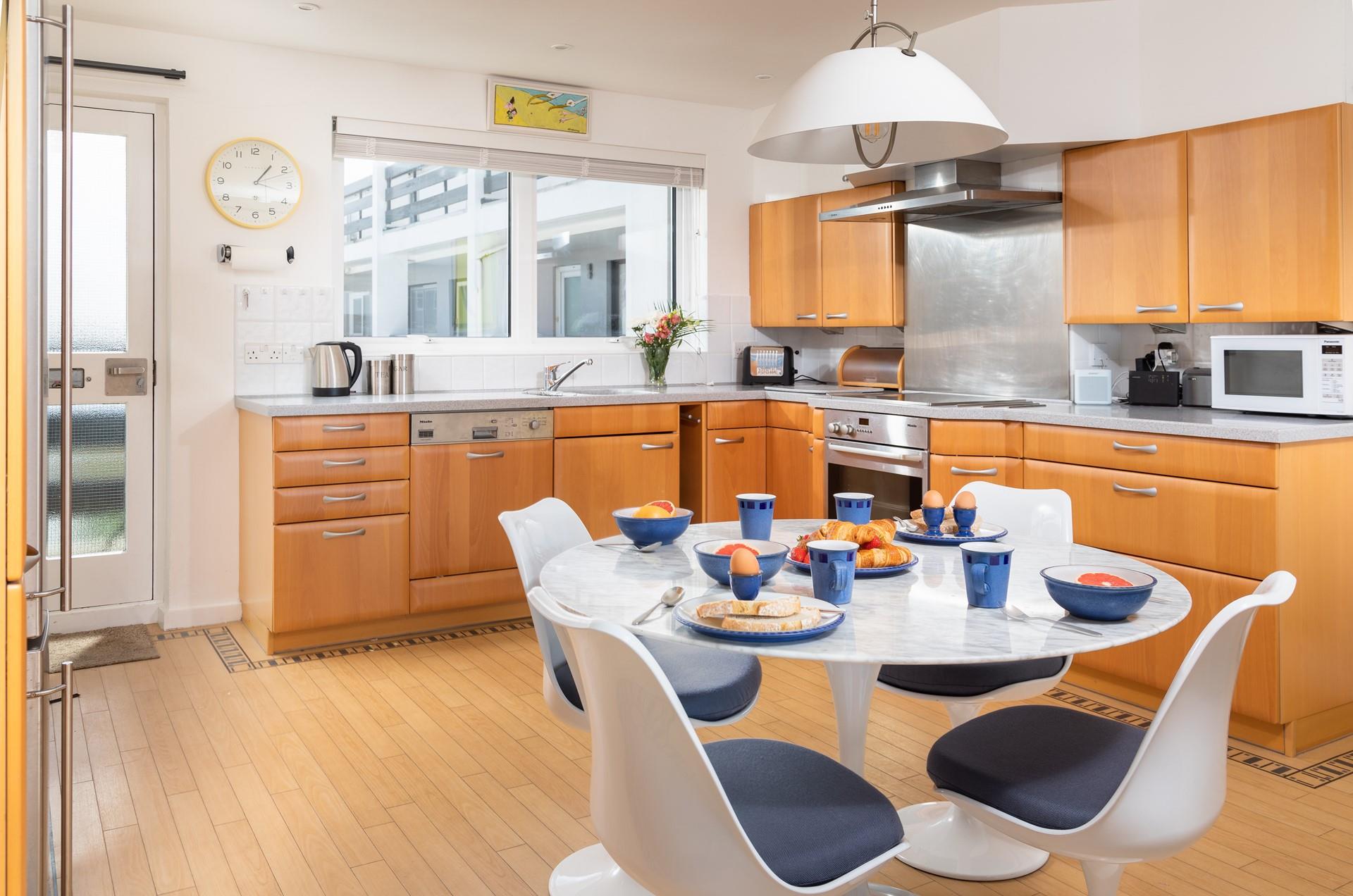 This apartment is perfect for a family holiday, located so close to the beach.