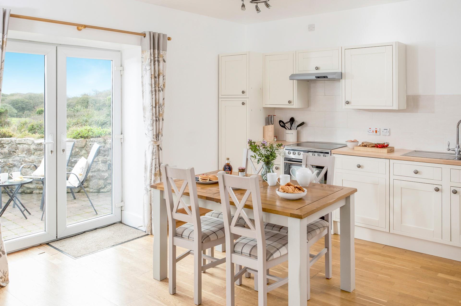 The kitchen is well-equipped for rustling up tasty meals.