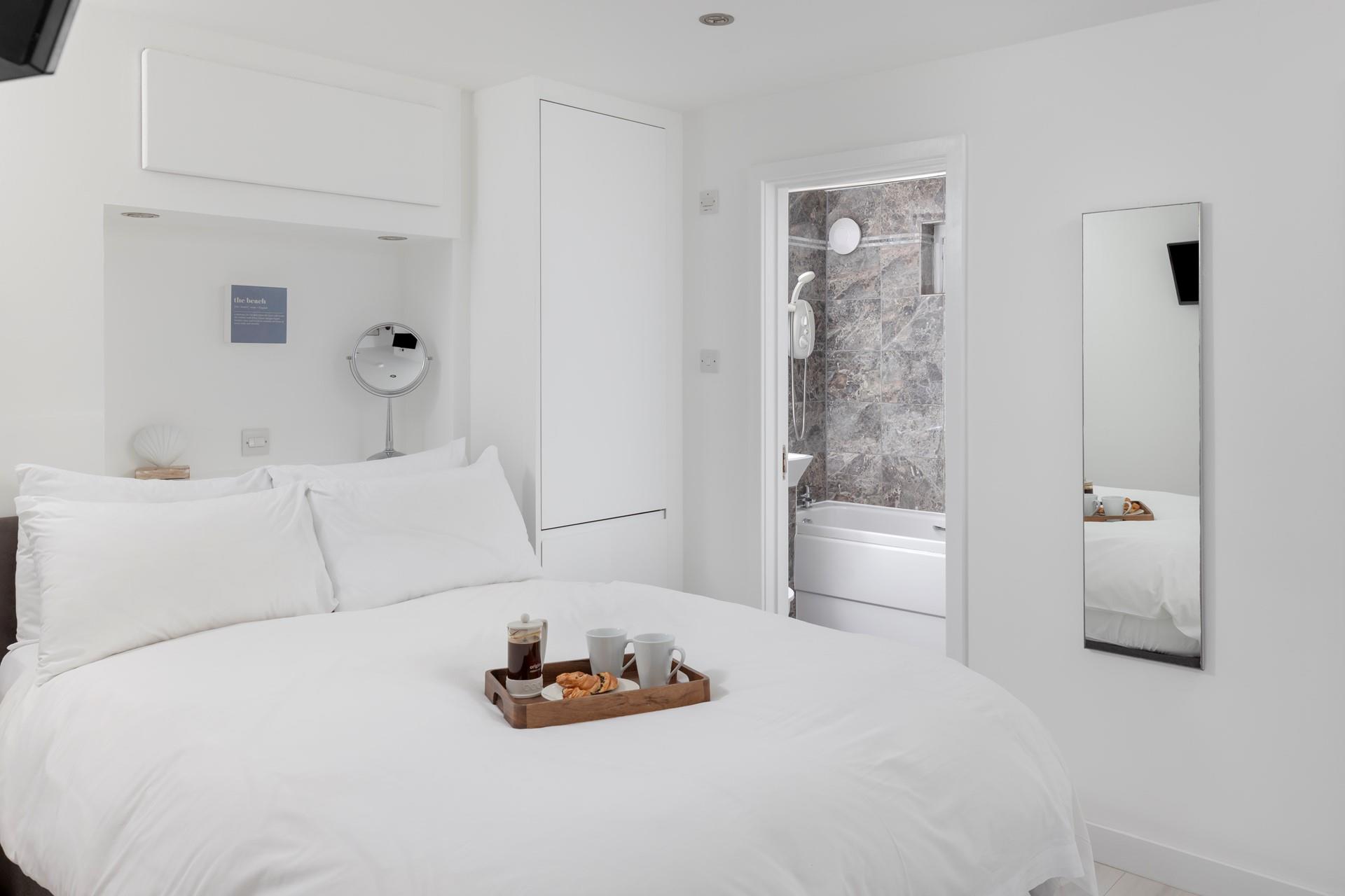 Start the day with fresh coffee and pastries in bed.