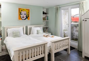 Tuck into the twin beds and drift off to sleep.
