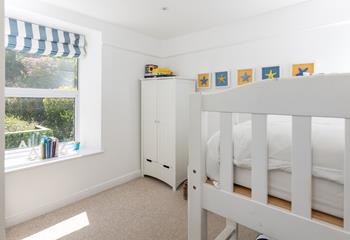 The kids will love the bunk room!