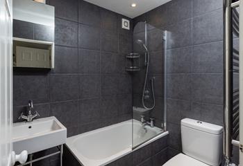 Relax and unwind with a bubble bath at the end of the day.