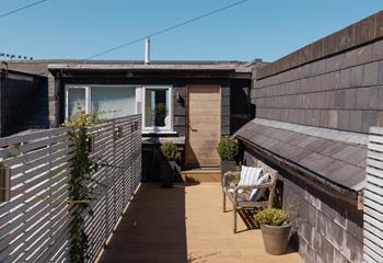 A peaceful sun trap where you can unwind after a busy day exploring St Ives.