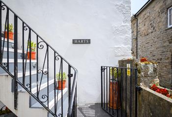 Wander down the steps and find yourself on Fore Street in minutes.