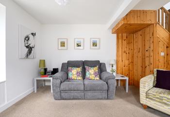 After a busy day, cosy up in the living area with a mug of your favourite hot drink.