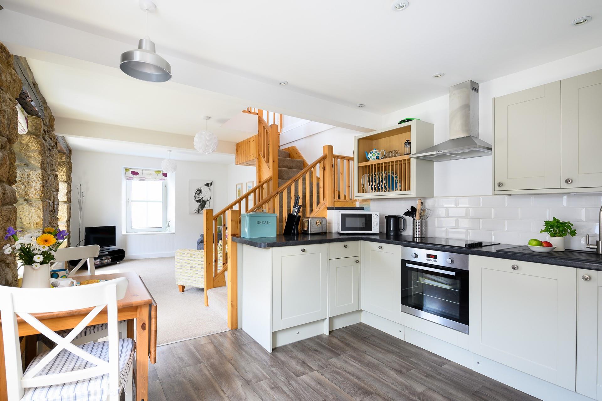 The living space is open plan, creating a free-flowing space for spending quality time together.