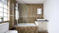 The bathroom is generously sized with a fabulous bath and shower over, perfect for washing the sand away after a day at the beach.
