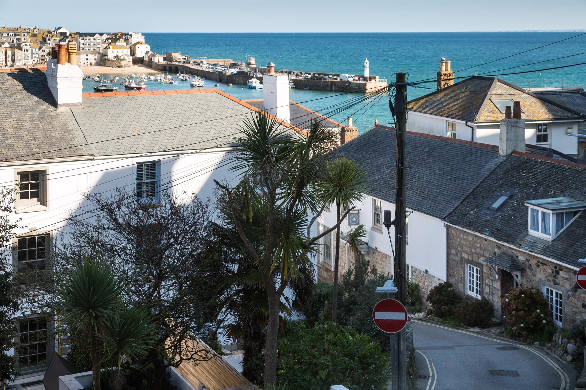 The shops and cafes are just a short walk from Polmear.