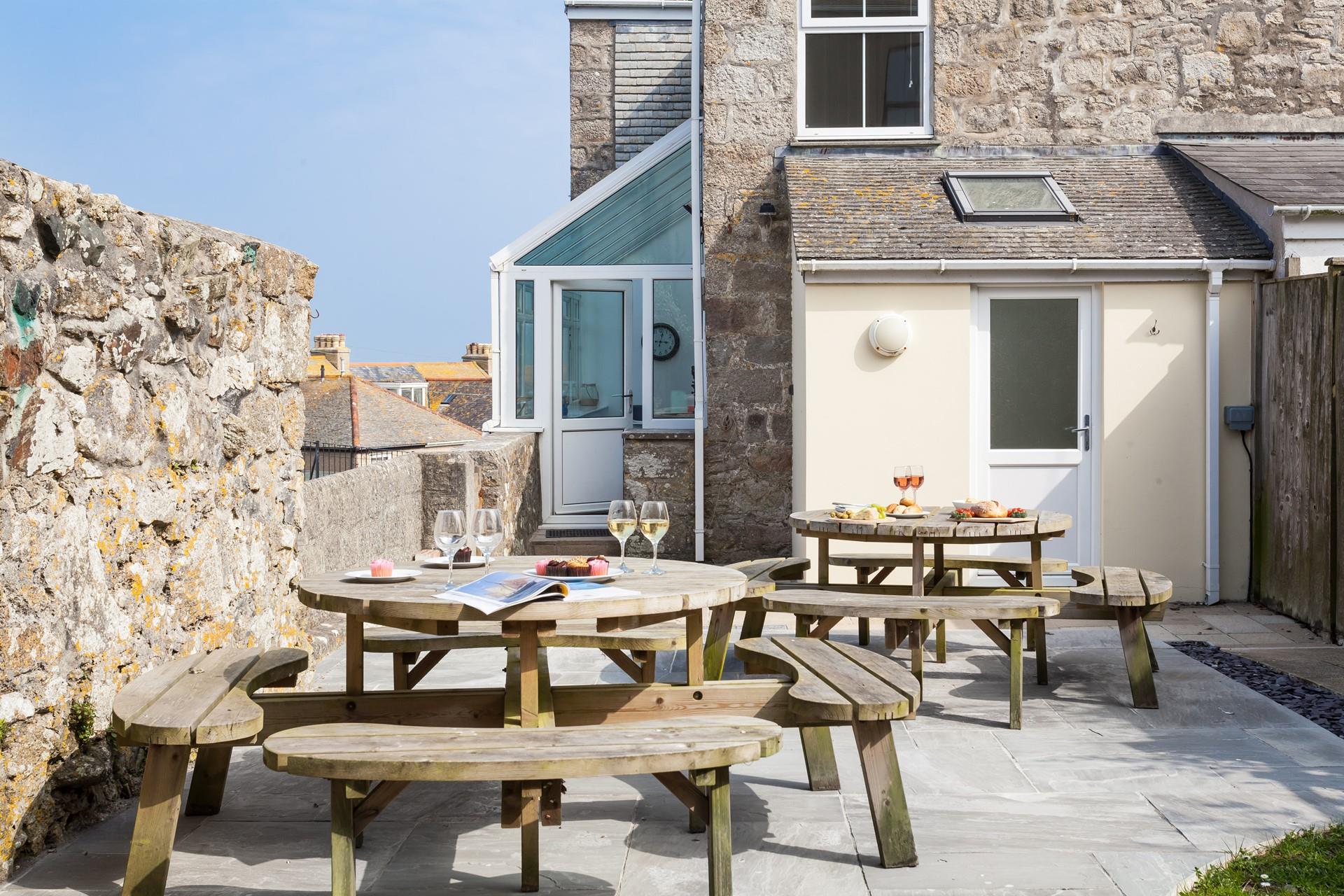 Spend evenings relaxing in the patio area whilst the sun comes down.