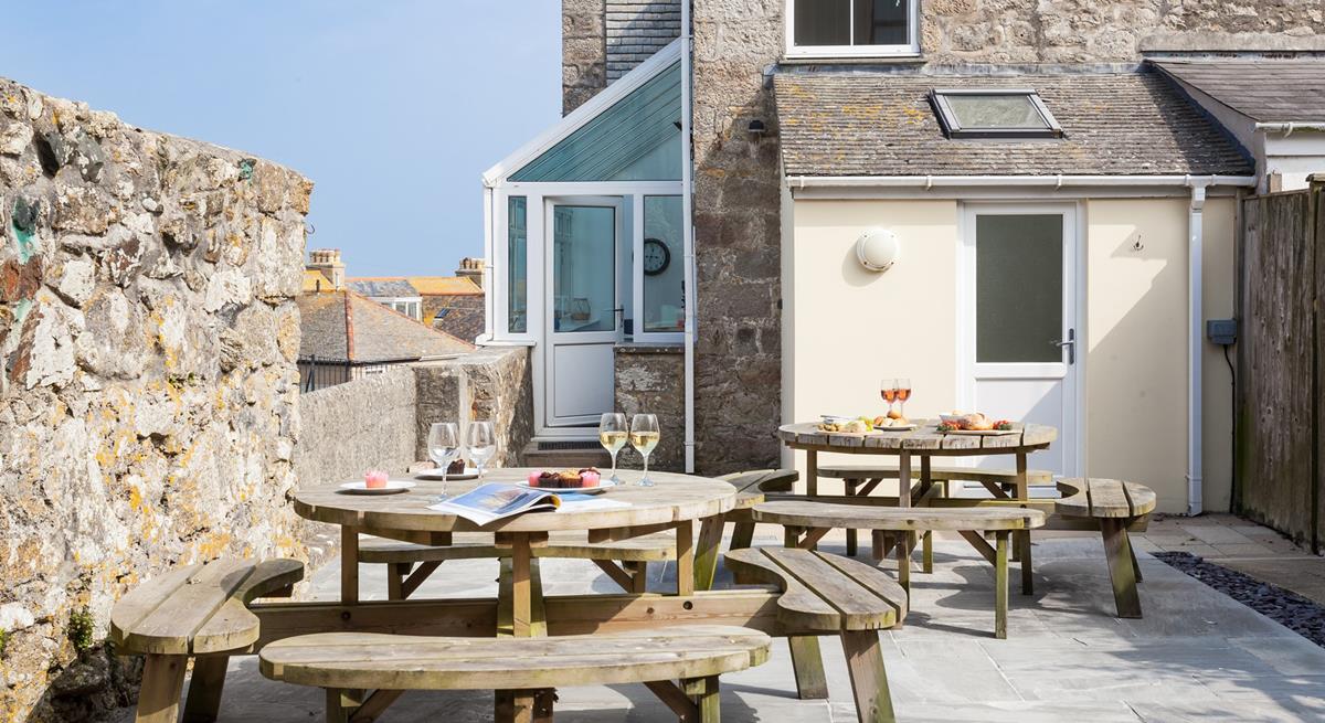 Spend evenings relaxing in the patio area whilst the sun comes down.