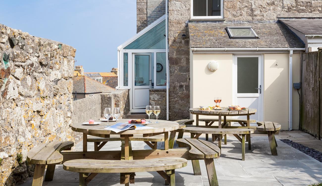 Spend evenings relaxing in the patio area whilst the sun comes down.