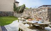 Dine al fresco at breakfast and dinner time in the suntrap garden area. - Thumbnail Image