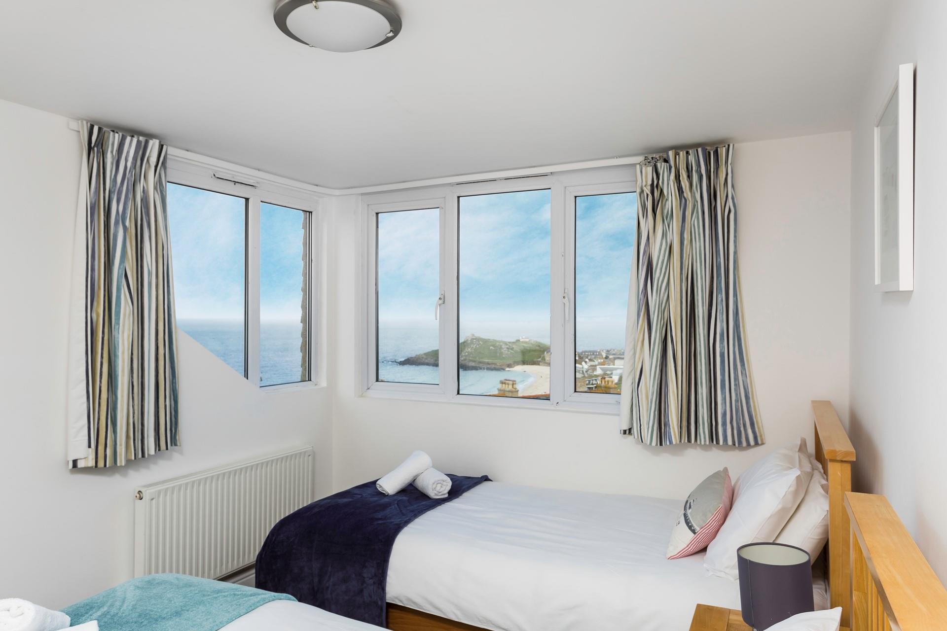 The twin beds are perfect for the little ones.