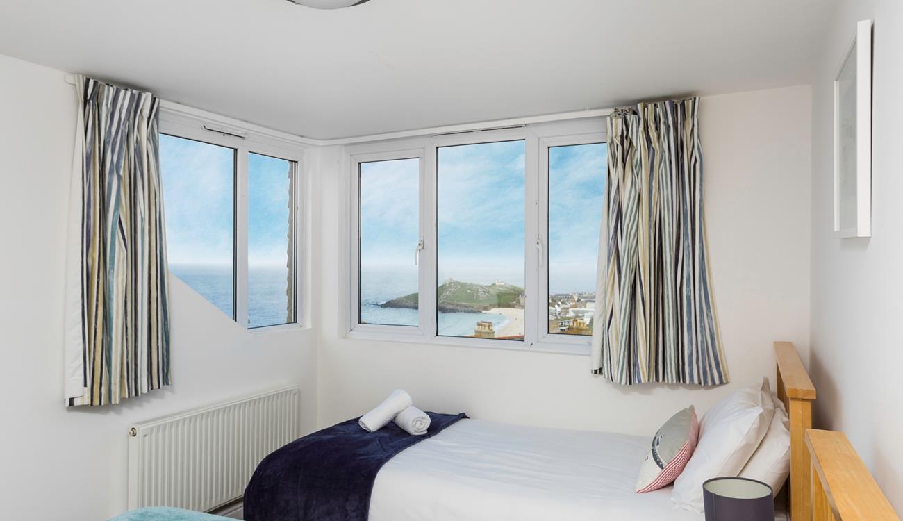 The twin beds are perfect for the little ones.