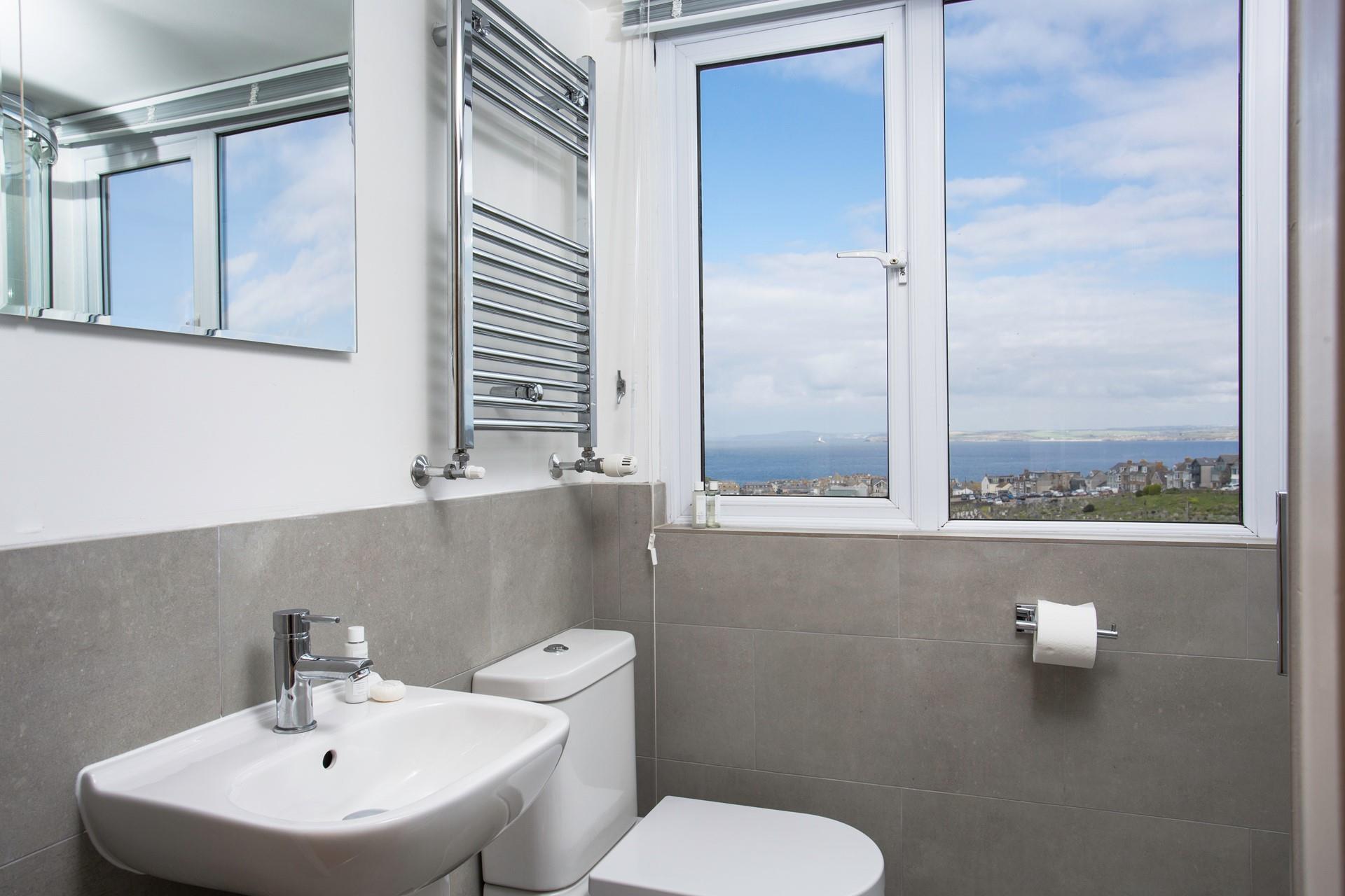 Get ready for the day in the handy en suite shower room.