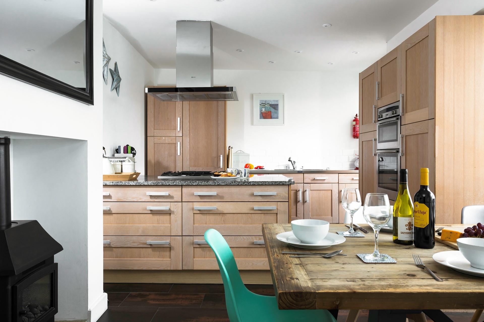Cook up a storm in the spacious kitchen!