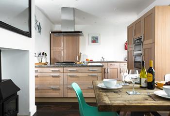 Cook up a storm in the spacious kitchen!