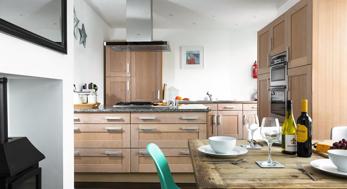 Cook up a storm in the spacious kitchen!