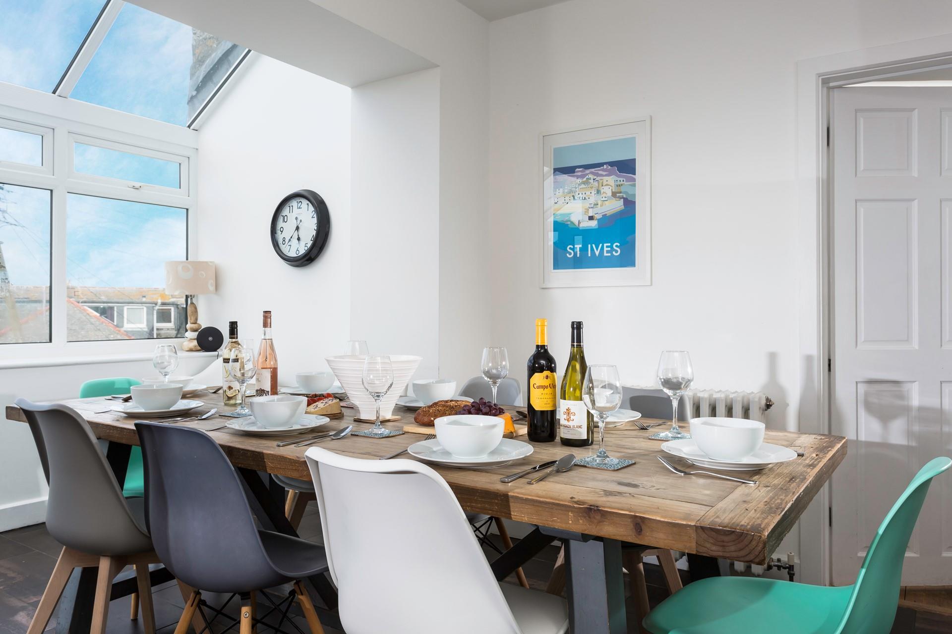 Gather together as a family in the evening and enjoy a delicious home-cooked meal full of locally sourced ingredients.