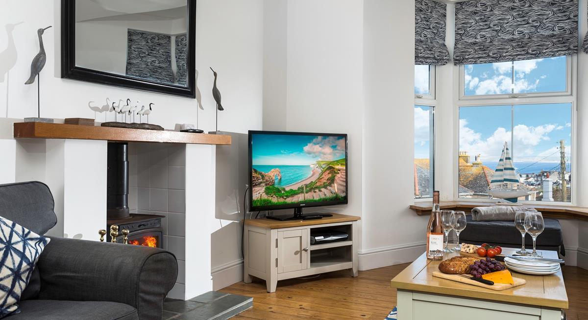 Enjoy the sea views from the comfortable sitting room.