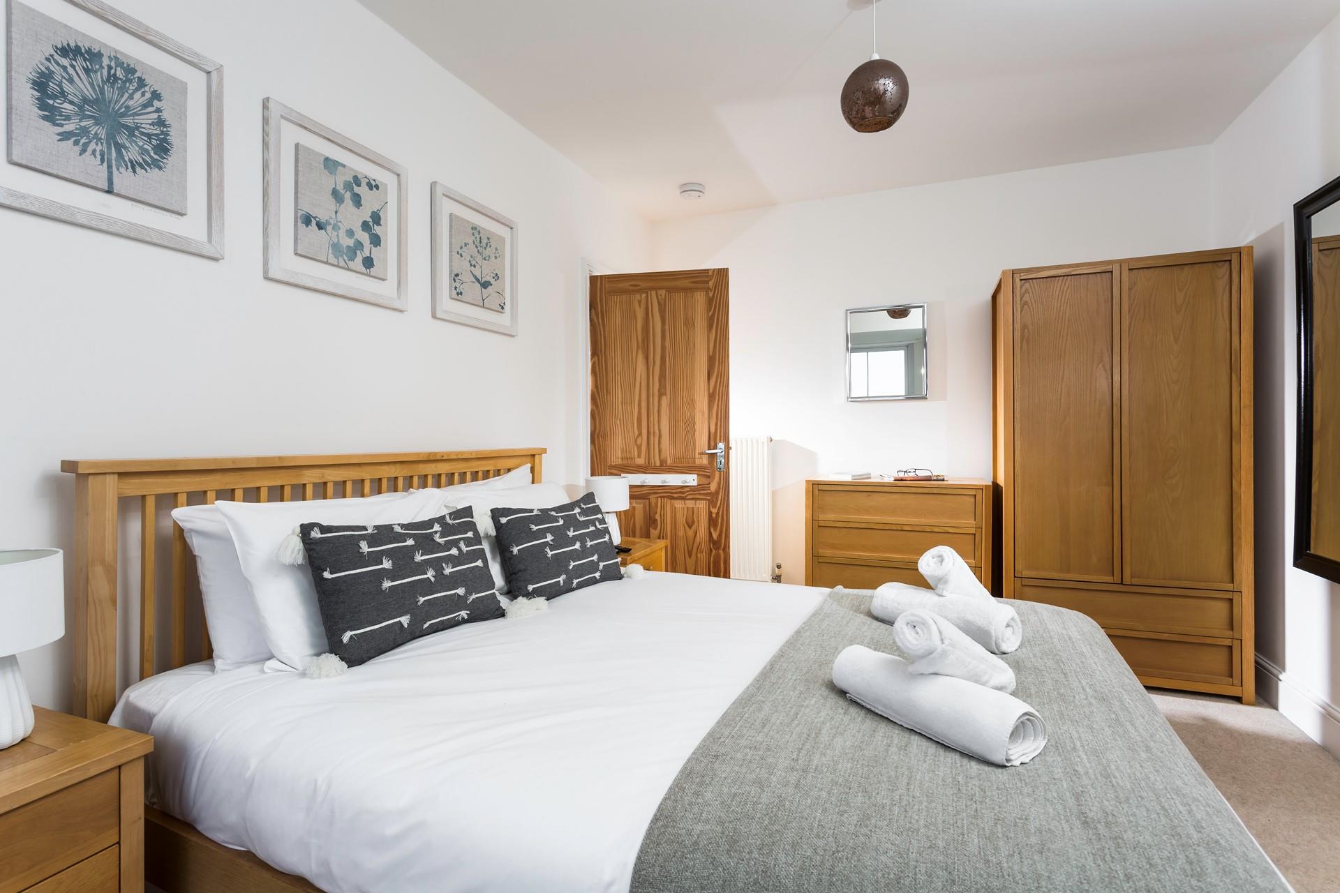 There is plenty of wardrobe space for lots of holiday clothes.