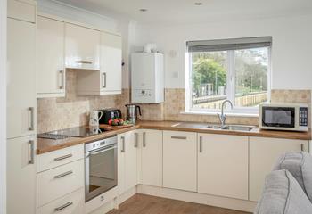 Elegantly finished, the stylish kitchen has all you need for your stay at Carrack Gladden.