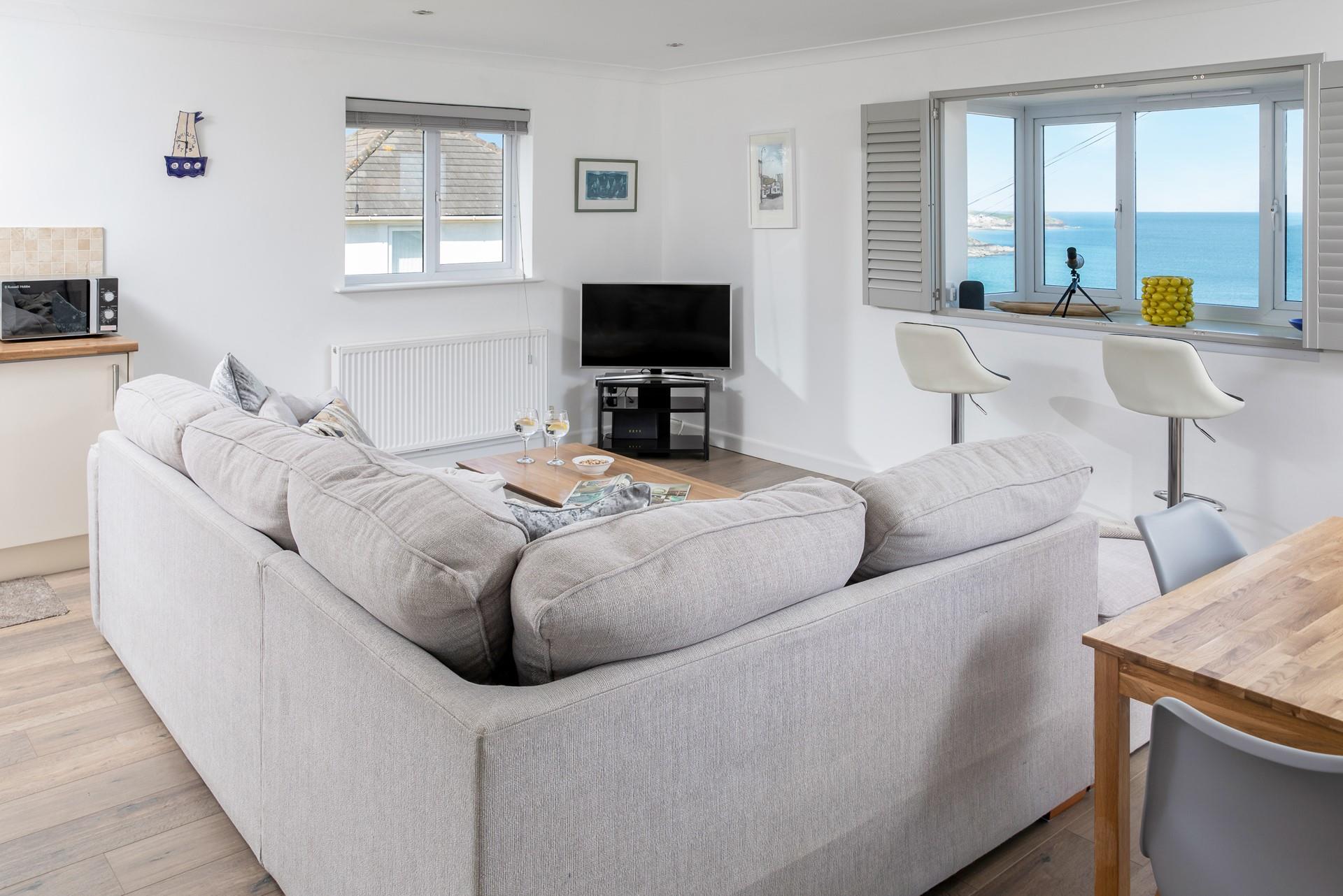 While away the hours admiring the view, use the telescope and you might be lucky enough to spot some dolphins!