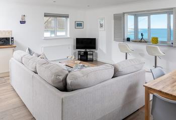 While away the hours admiring the view, use the telescope and you might be lucky enough to spot some dolphins!