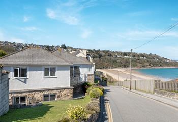 The azure blue seas and pale golden sands of Carbis Bay beach await!
