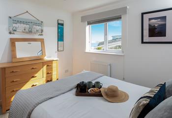Wake up to glimpses of the sea whilst sipping your morning coffee.