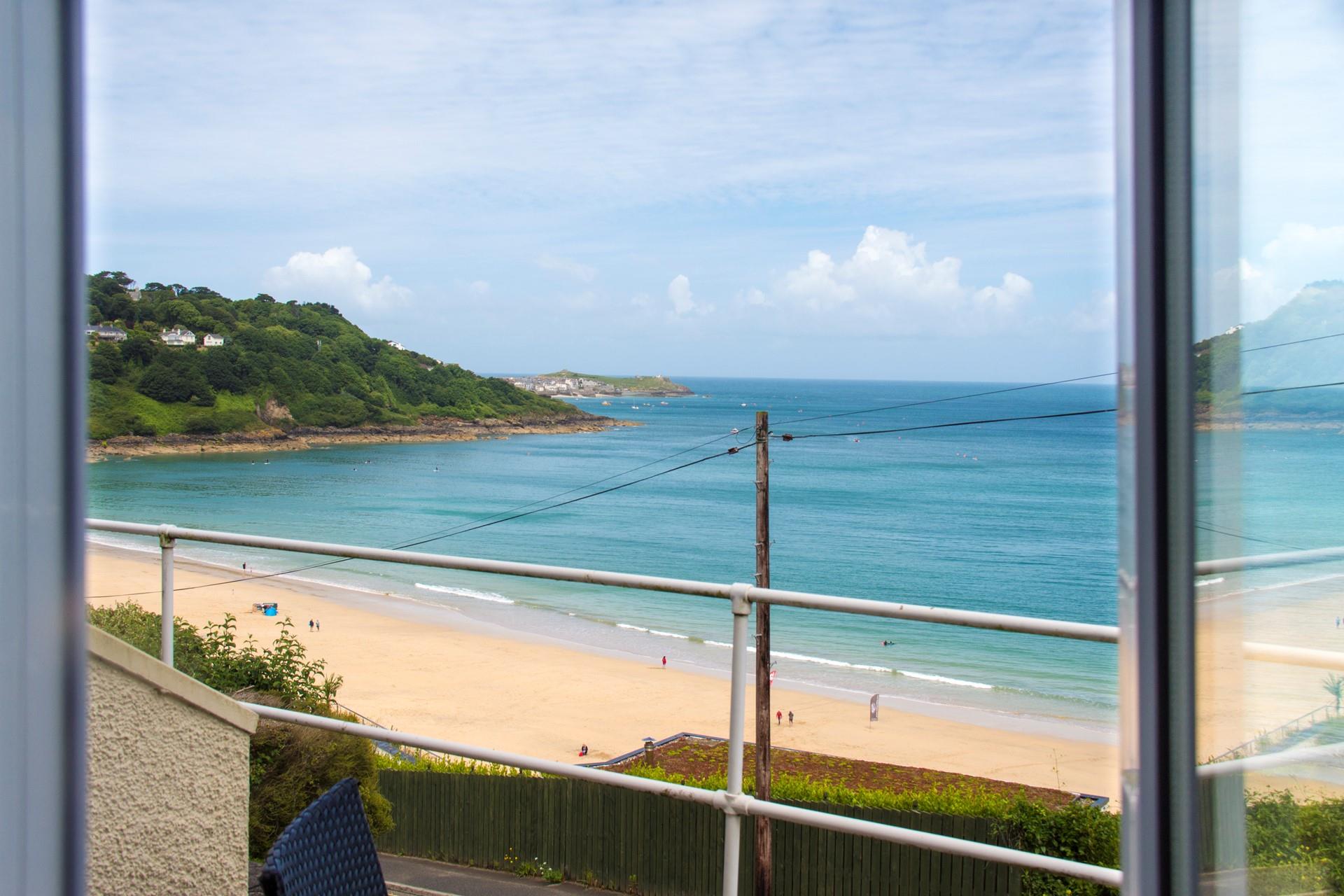 Stunning sea views from the patio area.