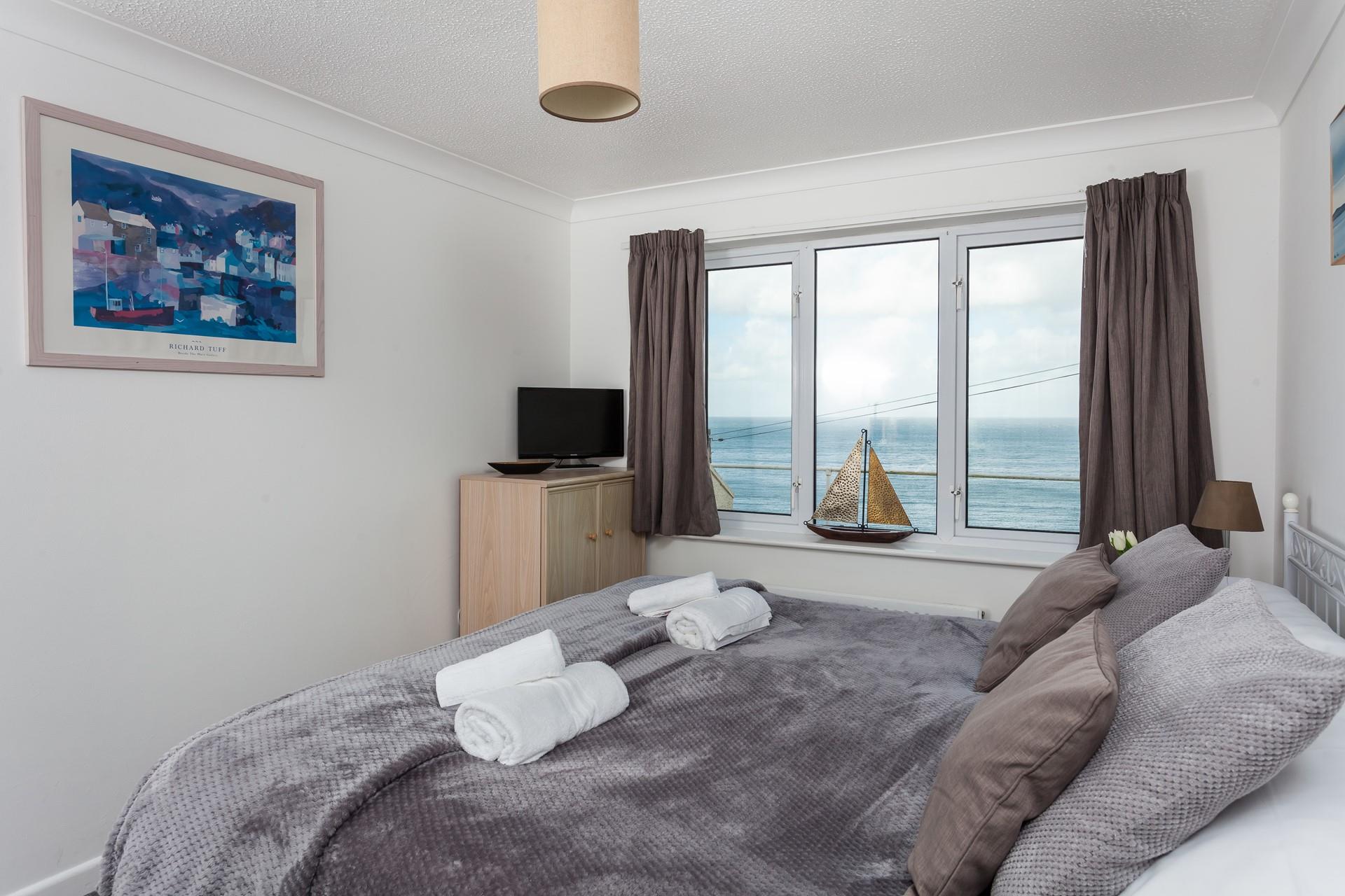 Relax and unwind in the sumptuous super king size bed. 