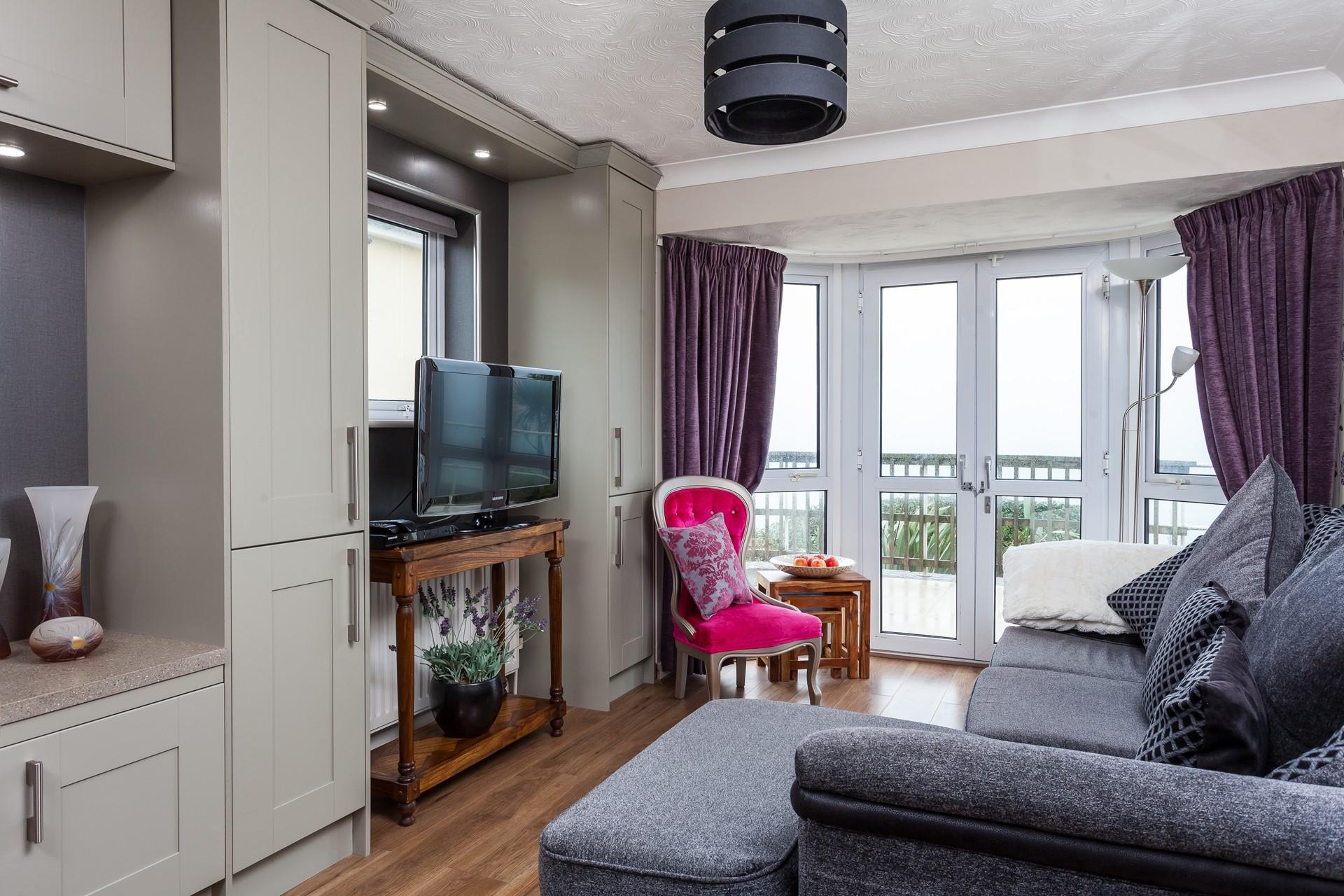 Luxurious velvets and sumptuous textiles create a relaxing retreat for two. 