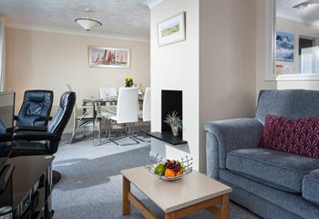 Spend cosy evenings in the sitting room after memorable days exploring.