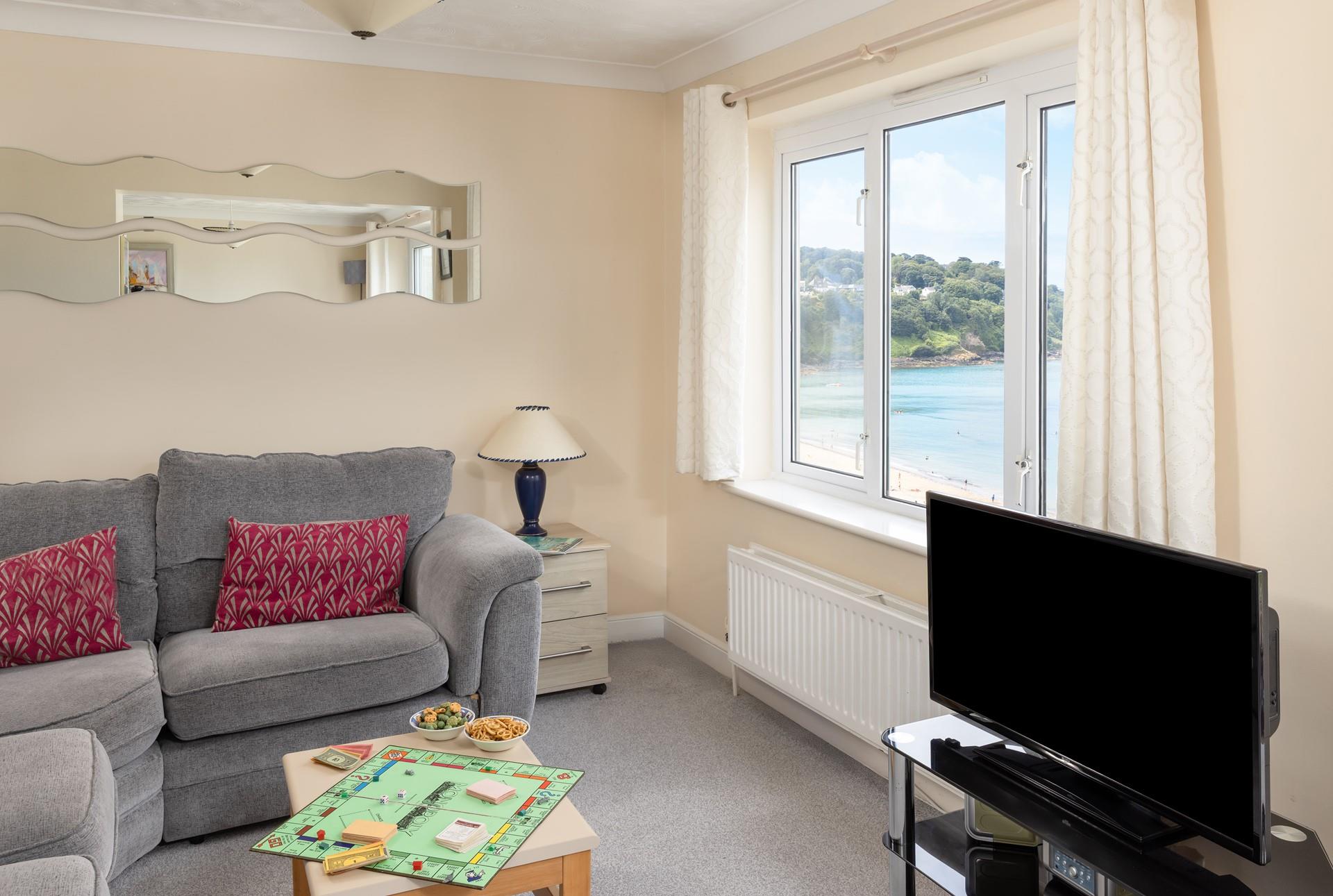 Put your feet up and enjoy the view from the cosy sofa.