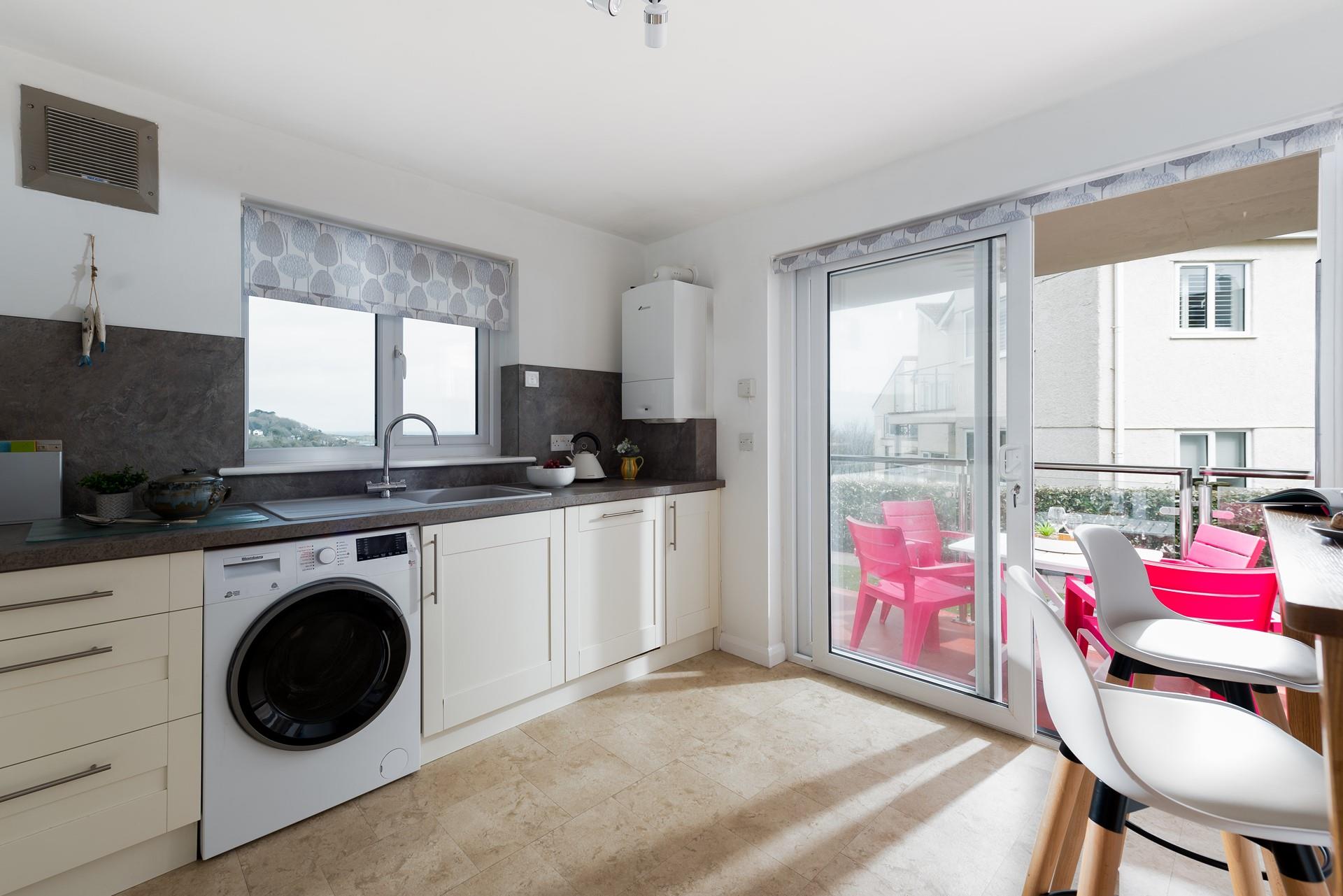 Enjoy breakfast al fresco on sunny mornings.