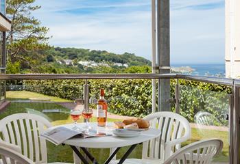 Unwind in the evenings with a glass of wine and watch the sunset over the Bay.