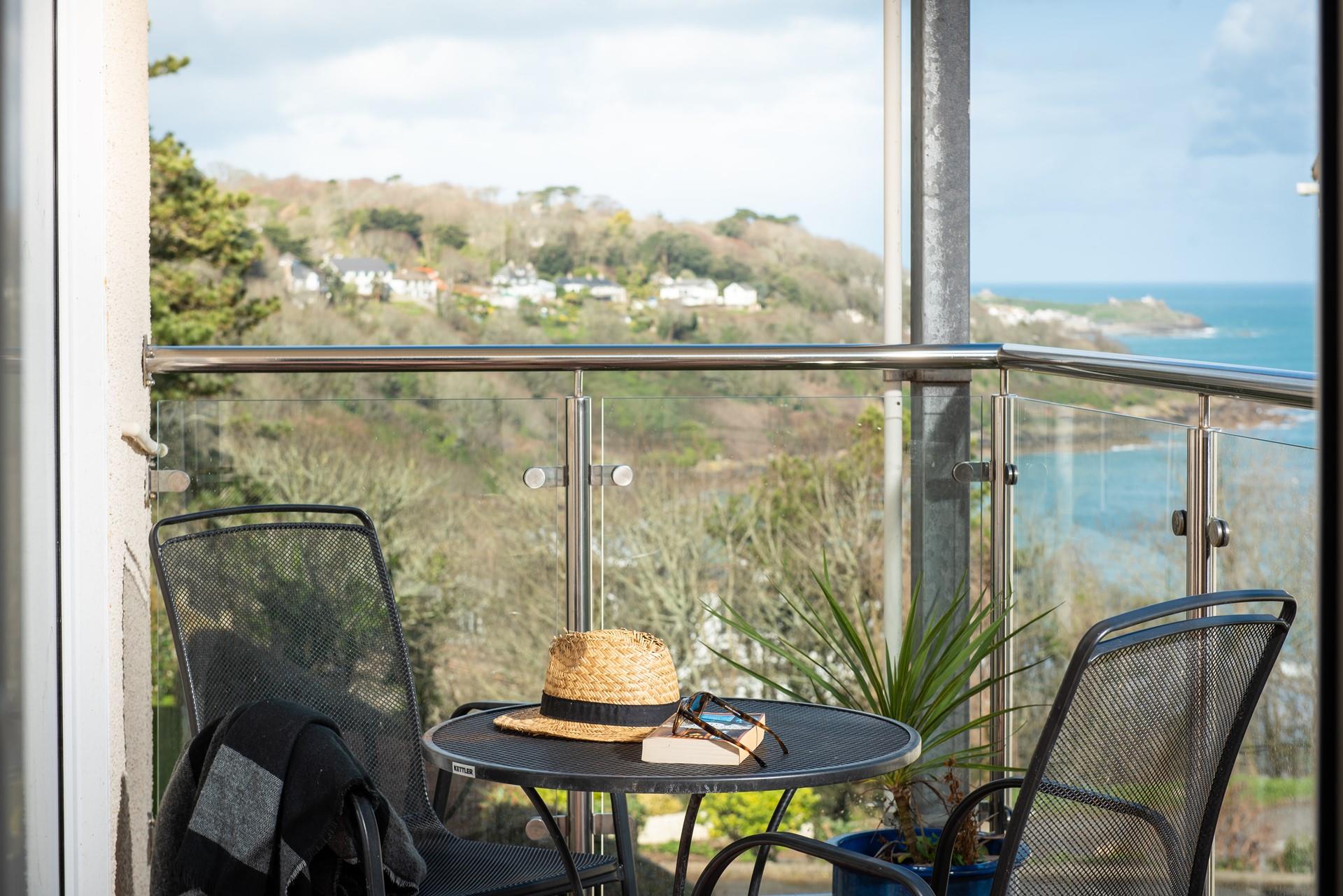 Sit and admire the breathtaking views from the balcony.