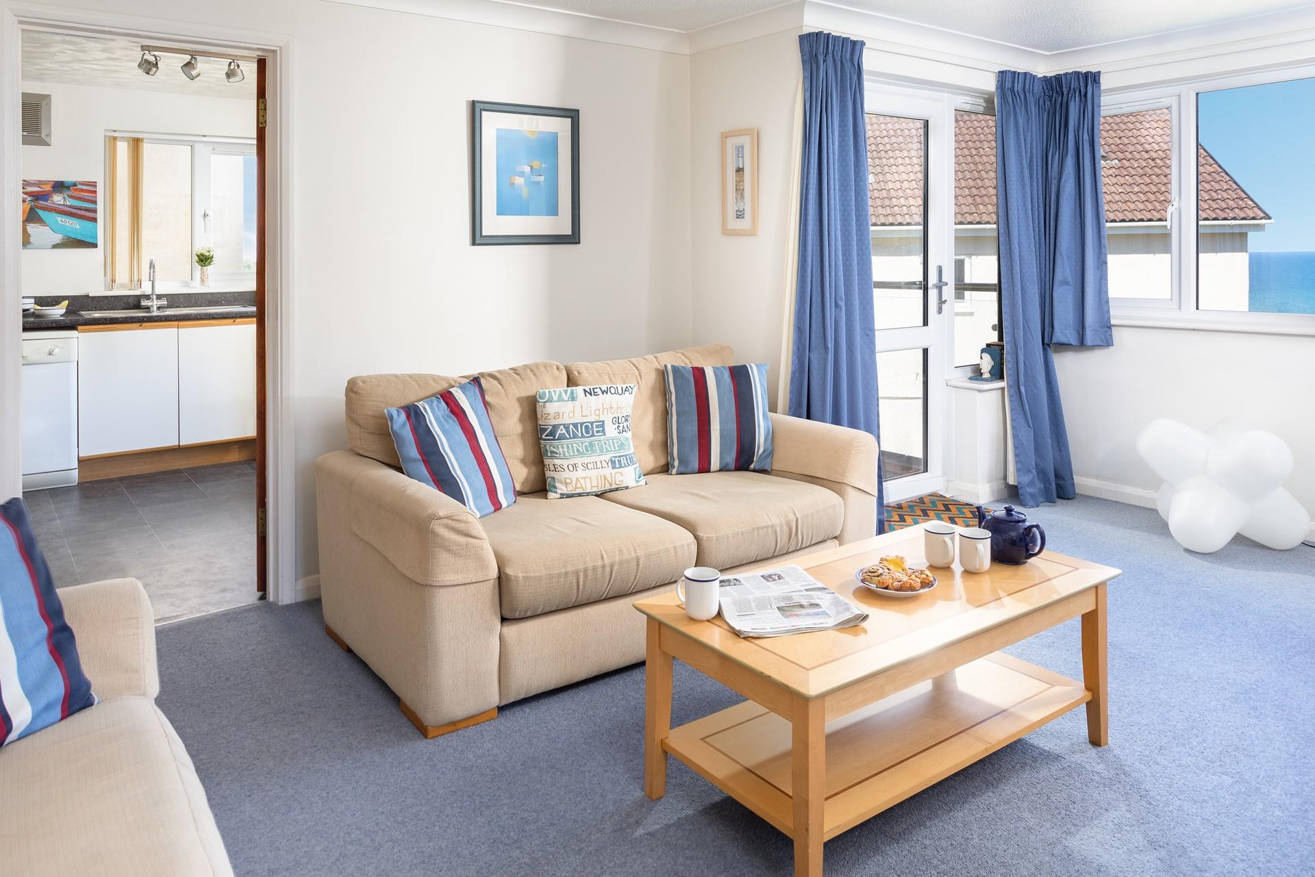 Sip a cuppa in the sitting room to start the day. 