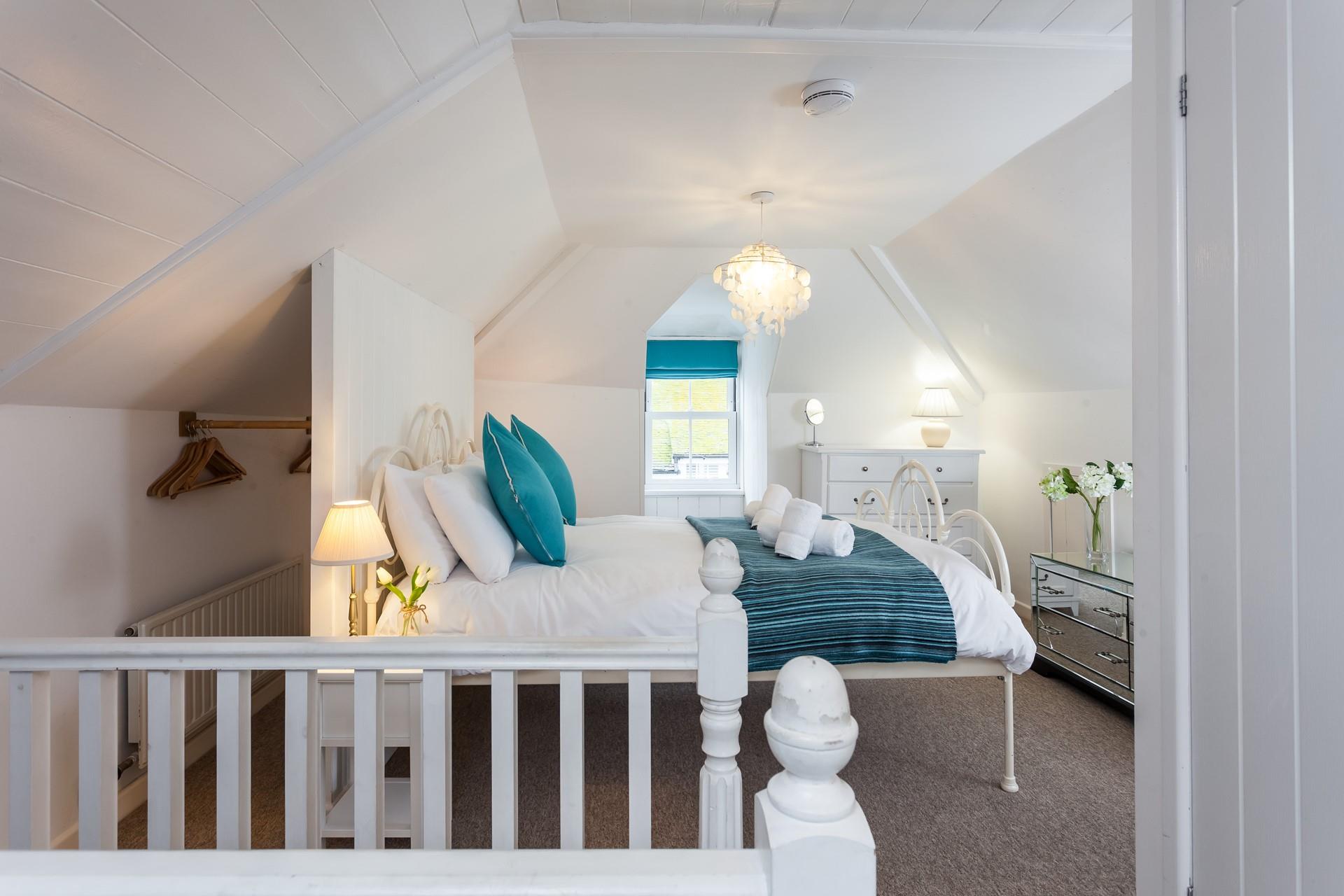 Bedroom 5 on the second floor is beautifully light and spacious.